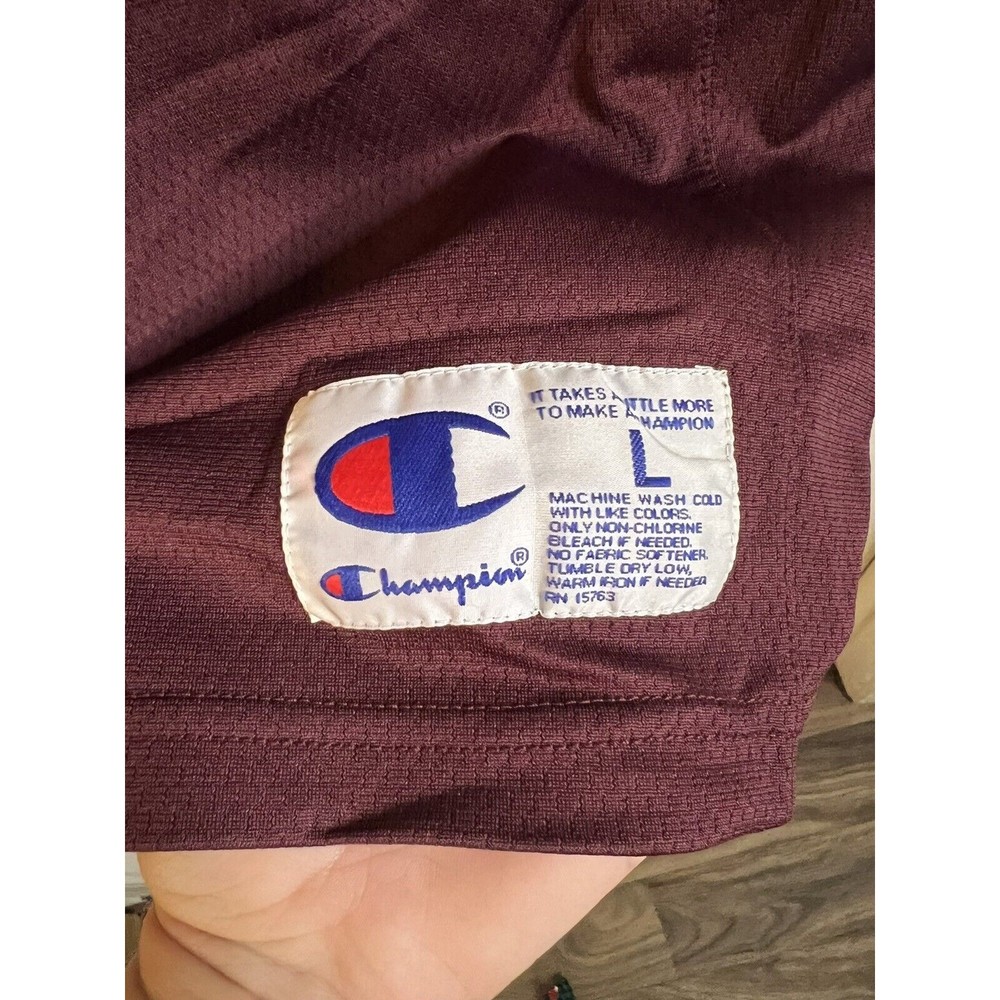 Men’s Champion Burgundy/white Sleeveless Top Size Large NWOT - Picture 4 of 5